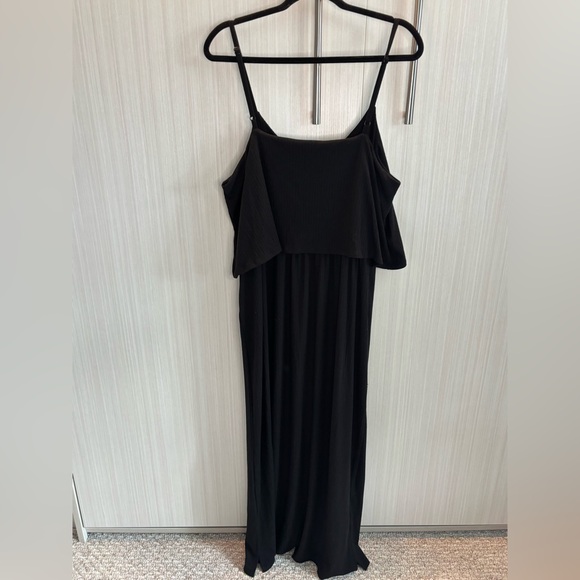 Zenana Black Spaghetti Strap Sleeveless Maxi Dress Size 1X - Picture 9 of 13